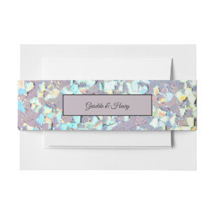 Bandeau De Faire-part Elégante Parties scintillant Pinkish Llow Silver F