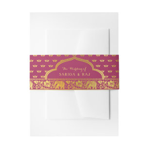 Bandeau De Faire-part Elephant, Lotus Flower et Mundap Arch Mariage