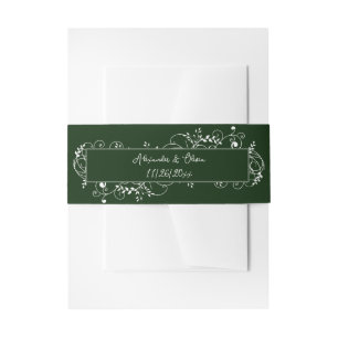 Bandeau De Faire-part Emerald Green Mariage