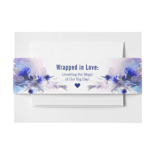 Bandeau De Faire-part 💍Enveloppé d'amour Rêverie de Bleuet