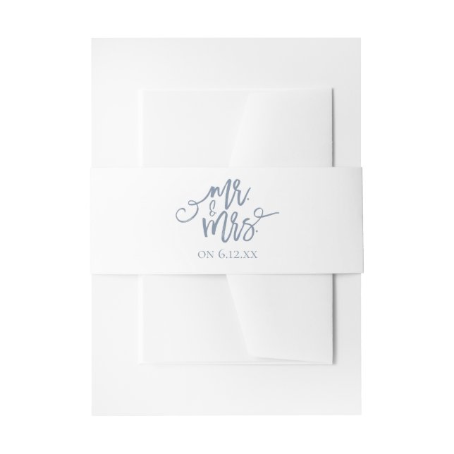 Bandeau De Faire-part Enveloppement faire-part de mariage / Bande ventre (Devant example)