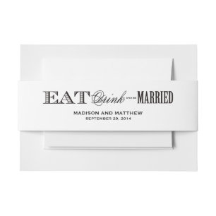 Bandeau De Faire-part et être marié Bandes de ventre