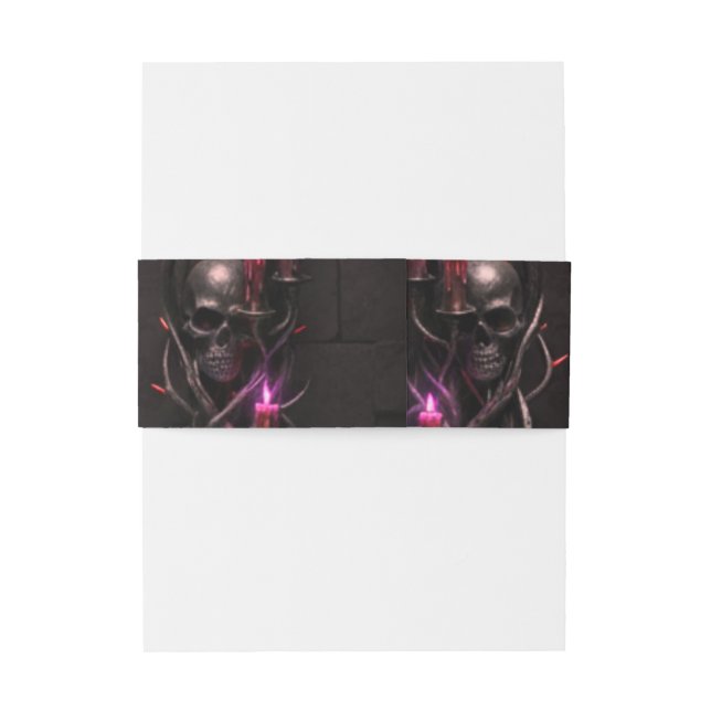 Bandeau De Faire-part Eternal Night Gothic Vampire Wedding Dark Romance (Dos Example)