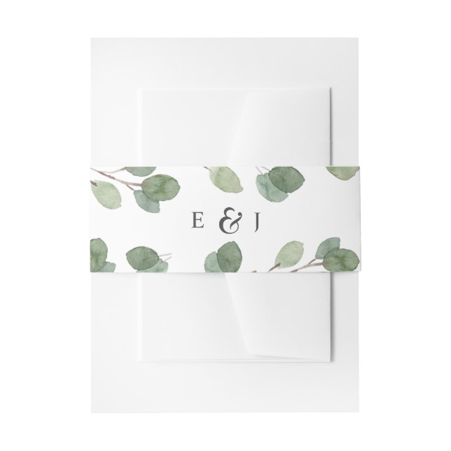 Bandeau De Faire-part Eucalyptus Feuilles (Devant example)