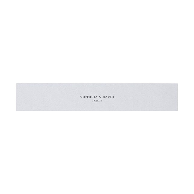Bandeau De Faire-part Faire-part de mariage Bande Bleu Moderne (Plat)