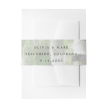 Faire-part de mariage Belly Bands Aspen Tree Color
