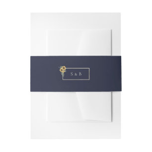 Bandeau De Faire-part Faire-part de mariage bleu de la marine de tournes