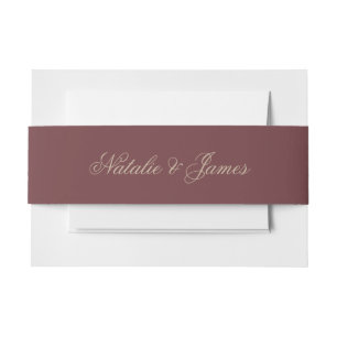 Bandeau De Faire-part Faire-part de mariage bohème argent ancien beige B