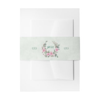 Bandeau De Faire-part Faire-part de mariage Eucalyptus & Rose Swan Belly