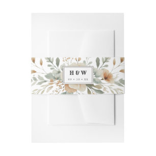 Bandeau De Faire-part Faire-part de mariage florale de pays occidental