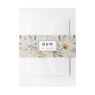 Bandeau De Faire-part Faire-part de mariage florale de pays occidental