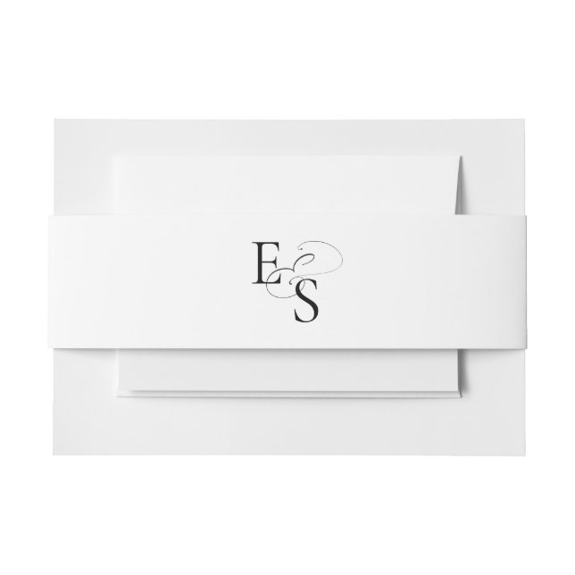 Bandeau De Faire-part Faire-part de mariage moderne Monogramme Ampersand (Devant Example)