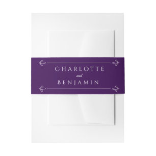 Bandeau De Faire-part Faire-part de mariage ventre avec monogramme moder