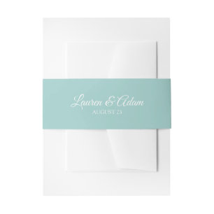 Bandeau De Faire-part Faire-parts de mariage tours de ventre   Turquoise