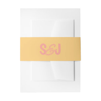 Bandeau De Faire-part Faisceau ventral pour invitation de mariage rétro 