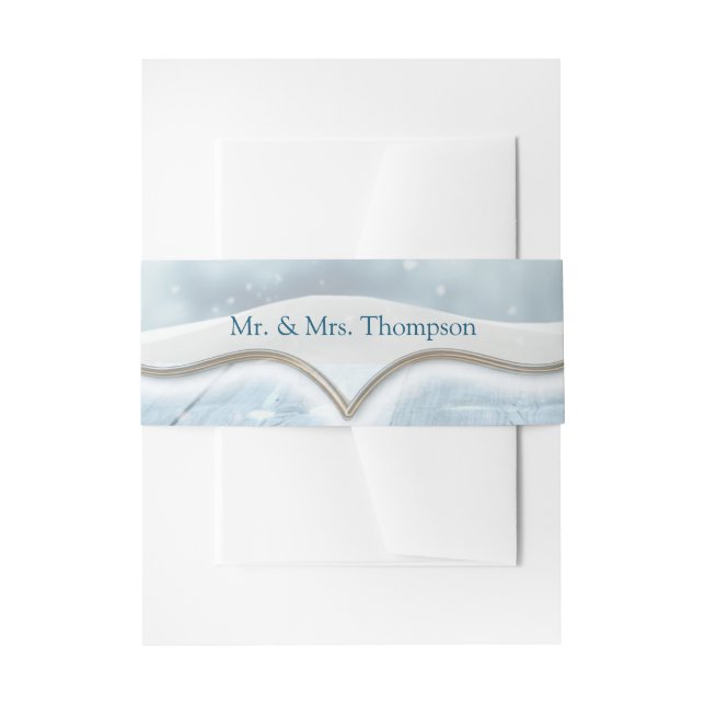 Bandeau De Faire-part Fête d'hiver (Devant example)