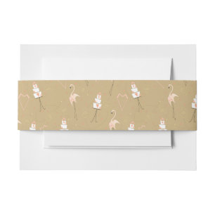 Bandeau De Faire-part Flamant rose Mariage multipaysage