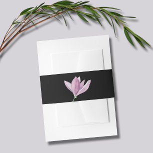 Bandeau De Faire-part Fleur de Magnolia aquarelle