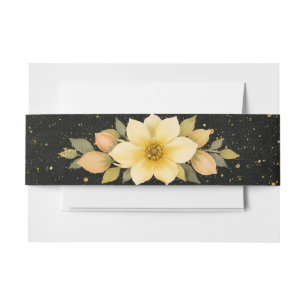 Bandeau De Faire-part Fleur Dorée 