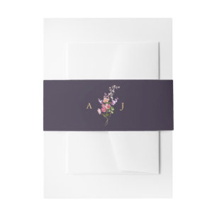 Bandeau De Faire-part Fleur sauvage de printemps coloré Meadow Garden Ma