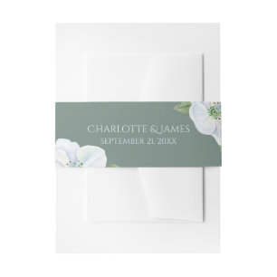 Bandeau De Faire-part Fleurs de fleurs de pomme blanche Mariage personna