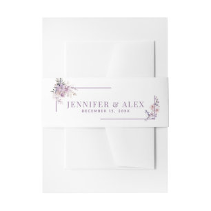 Bandeau De Faire-part Fleurs de lilas modernes élégantes