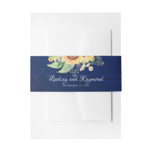 Bandeau De Faire-part Fleurs de soleil marguerites de la respiration de 