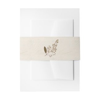 Bandeau De Faire-part Fleurs Pressées Shabby Garden Programme Chic