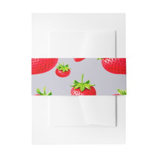 Bandeau De Faire-part Fraise