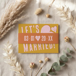 Bandeau De Faire-part Funky Bold Font