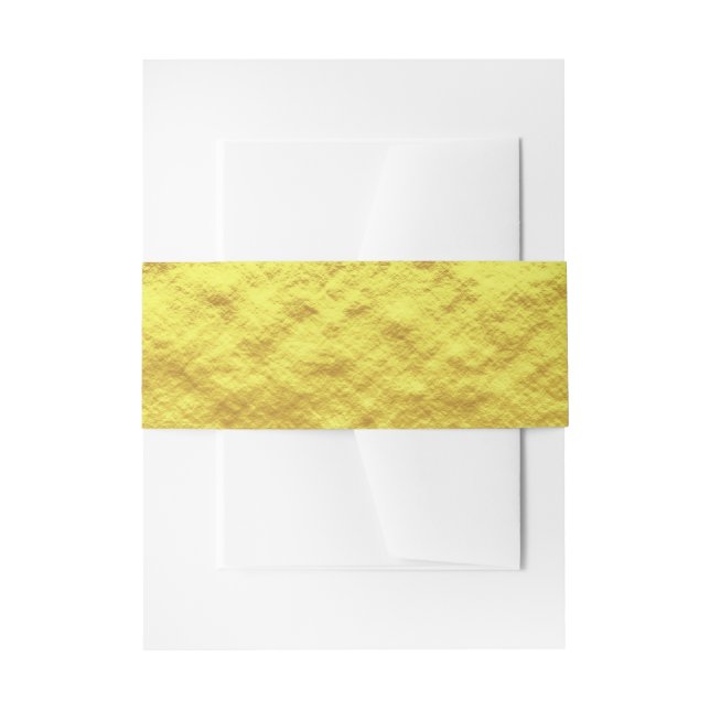 Bandeau De Faire-part Gold Foil élégant mariage blanc Personnaliser tend (Devant example)