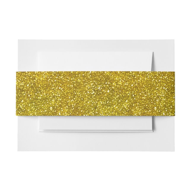 Bandeau De Faire-part Gold Motif Belly Band (Devant Example)