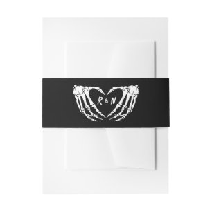 Bandeau De Faire-part Gothique Mariage Belly Band, Mariage Halloween
