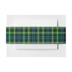Bandeau De Faire-part Graham Scottish Tartan Belly Band