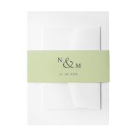 Green Modern Simple Faire-part de mariage Belly Ba