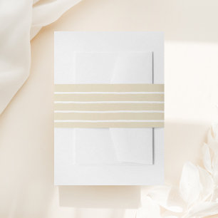 Bandeau De Faire-part Grilles d'or crémeux Mariage rustique