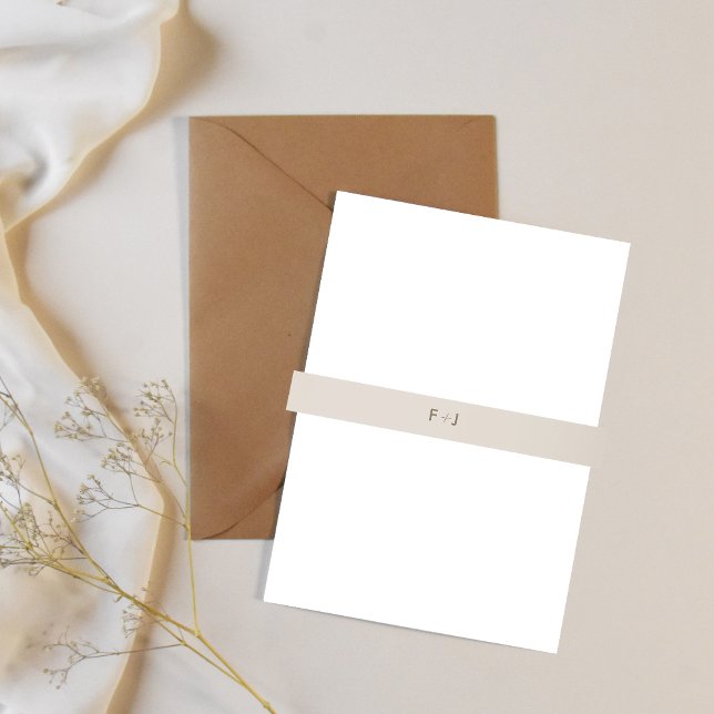 Bandeau De Faire-part Groupe de Faire-part de mariage moderne | Neutre (Créateur téléchargé)