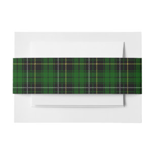 Bandeau De Faire-part Groupe de ventre de Tartan écossais de MacAlpine