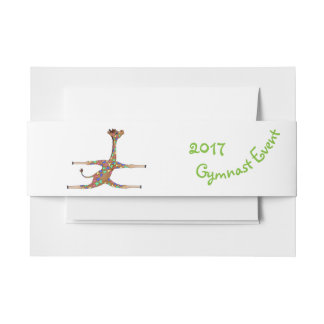 Bandeau De Faire-part Gymnastique d'arc-en-ciel par Happy Juul Company