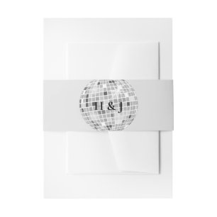 Bandeau De Faire-part Halloween Retro Disco Spiders & Disco Ball Mariage
