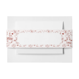 Bandeau De Faire-part Heureuse Sainte-Valentin