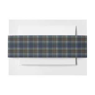 Bandeau De Faire-part Holyrood Scottish Tartan Invitation Belly Band