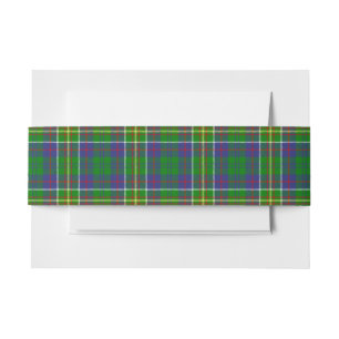 Bandeau De Faire-part Hunter Scottish Tartan Belly Band