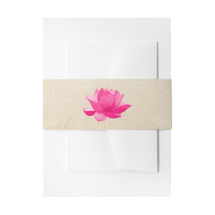 Bandeau De Faire-part Indian Hindu Lotus Mariage Belly Band