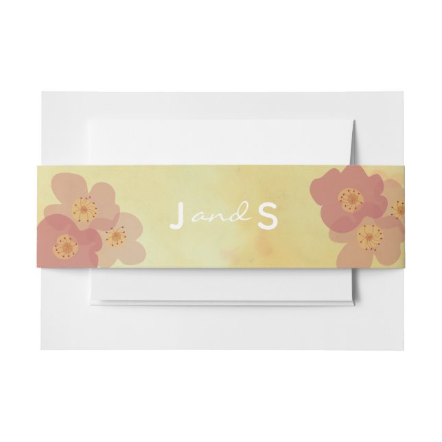 Bandeau De Faire-part Influencé par l'Asie mariage (Devant Example)