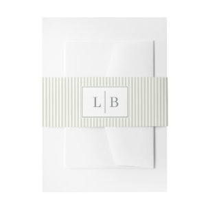 Bandeau De Faire-part Initiales Crème Sophistiquées