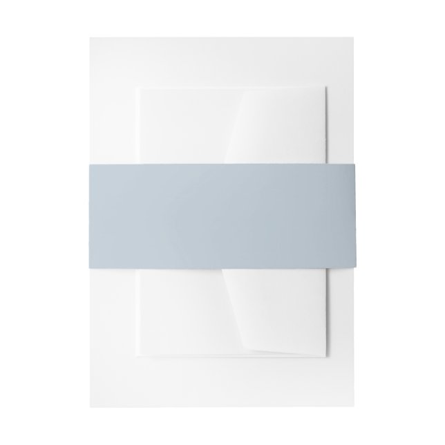 Bandeau De Faire-part Intemporel - Blue Mist Invitation Bande de ventre (Devant example)
