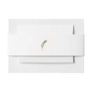 Bandeau De Faire-part Invitation de branche d'olive ceinture ventrale