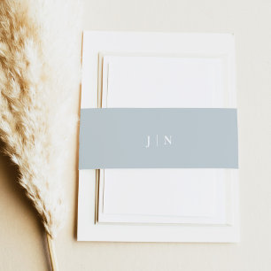 Bandeau De Faire-part Invitation de mariage à monogramme élégant vert sa