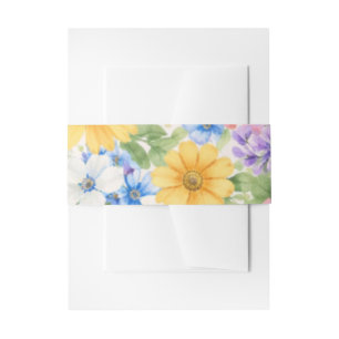 Bandeau De Faire-part Invitation de mariage fleur de jardin aquarelle ba